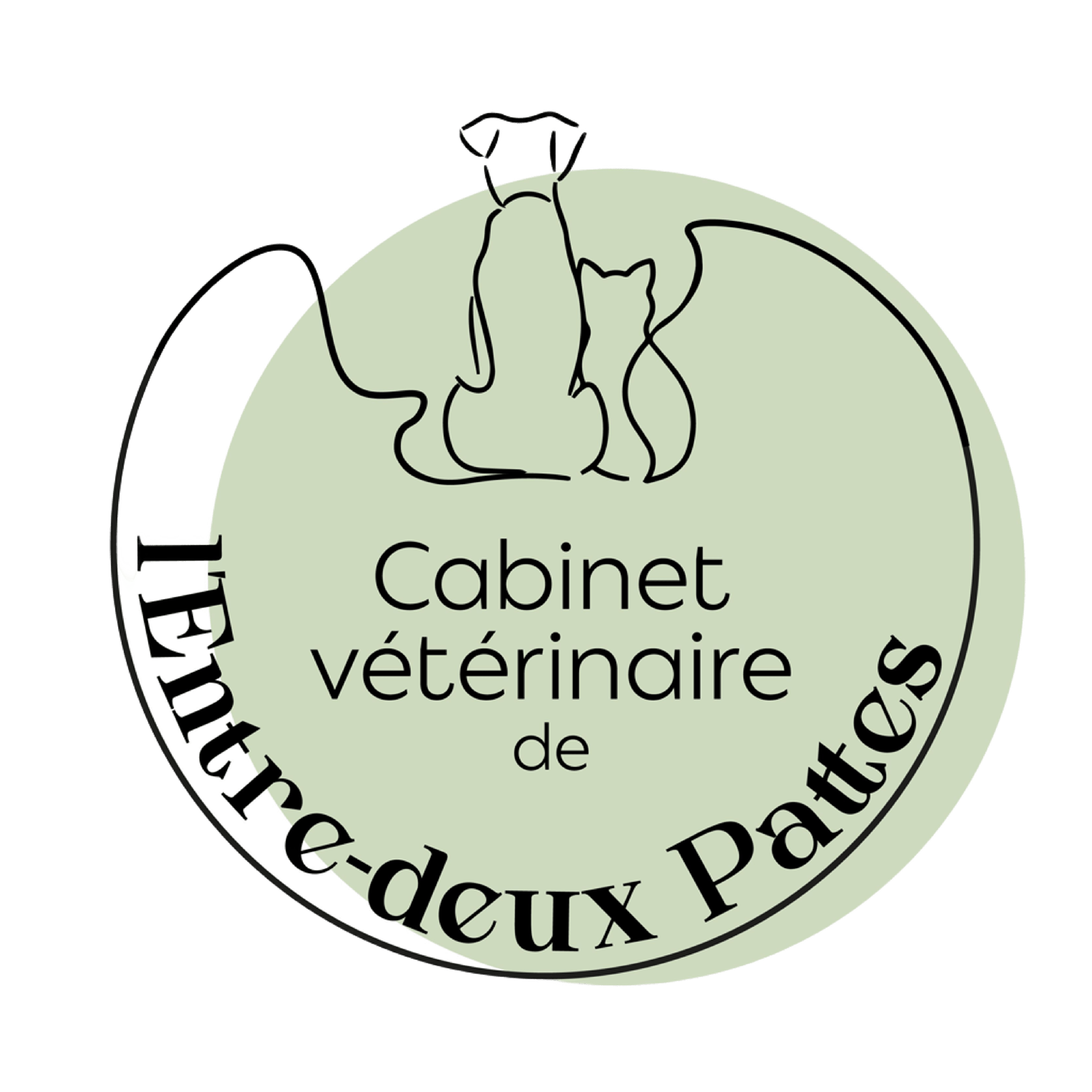Logo du Cabinet vétérinaire de l'Entre-deux-Pattes